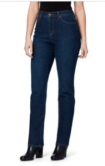 Womens Denim Light Wash Straight Leg Jeans