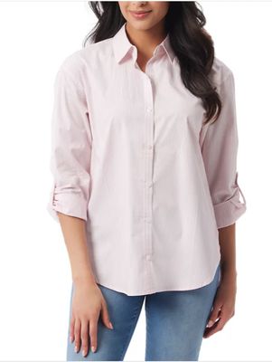 Gloria Vanderbilt Women&#39;s Amanda Shirt (Size XL) Palermo Stripe, Cotton XL