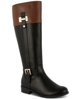 Karen Scott Womens Edenn Buckled Riding B Black Sm 11M