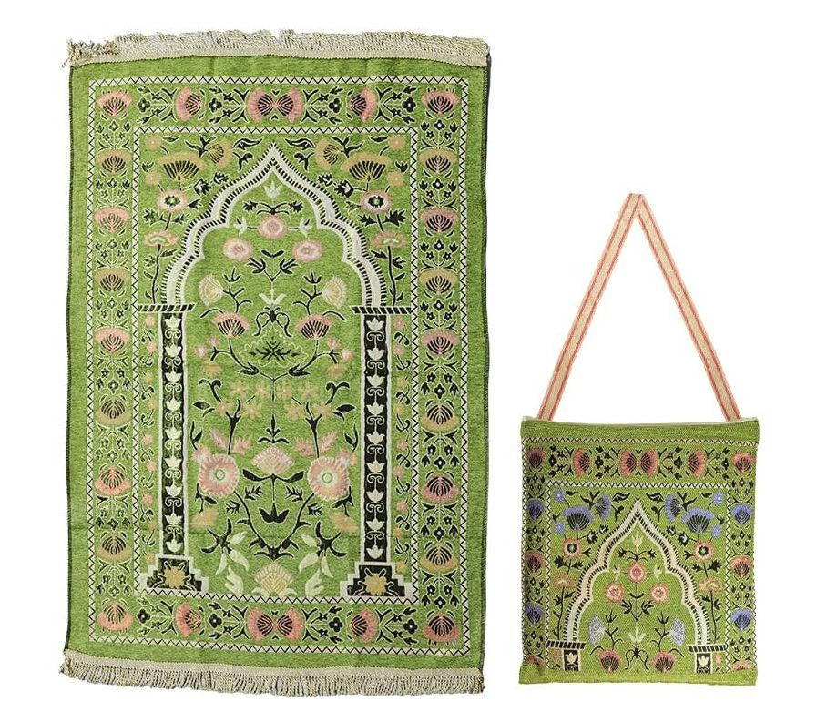 Prayer Mat Islam, Prayer Mat Islamic, Muslim Prayer Rug, with Elegant Design Bags, Soft Prayer Carpet, for Ramadan Islamic Muslim