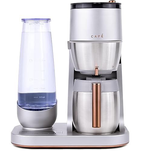 CAFE Grind and Brew - Stainless Steel: GE Appliances Drip Coffee Maker with Grinder, Water Reservoir, 40 Cup Capacity (Open BOX)