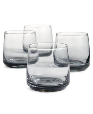 Hotel Collection Ombre Grey Rocks Glasses, Set Grey