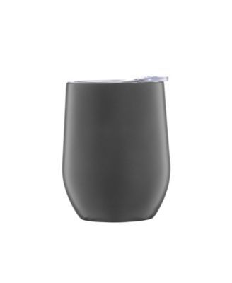 Thirstystone by Cambridge 12 Oz Insulated Wine Tumbler - Black