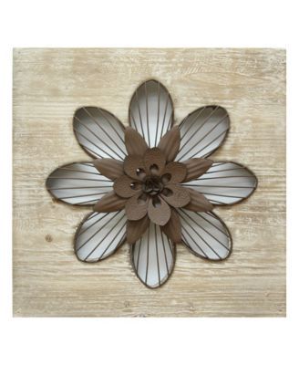 Stratton Home Decor Stratton Home Decor Rustic Flo Ntlwdbrn
