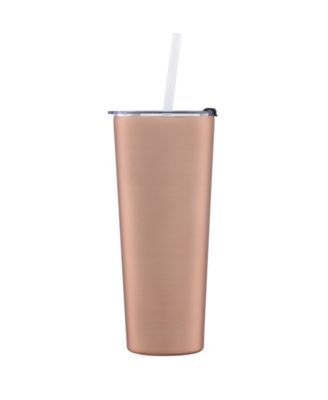 Thirstystone by Cambridge 24 Oz Insulated Straw Tumbler - Brushed Copper