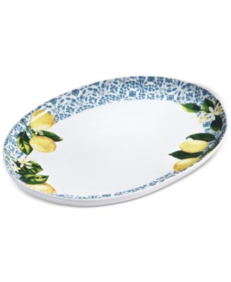 Martha Stewart Collection Hello Sunshine Oval Platter Multi
