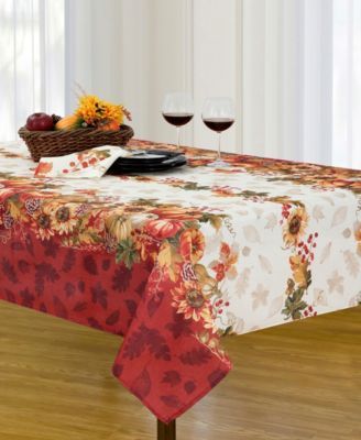 Elrene Swaying Leaves Double Border 5 Ivory 52 x 70