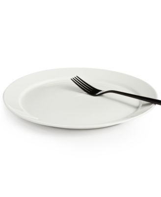 Hotel Collection Modern Rim Dinner Plate White