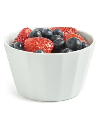 Hotel Collection Fluted Berry Bowl White