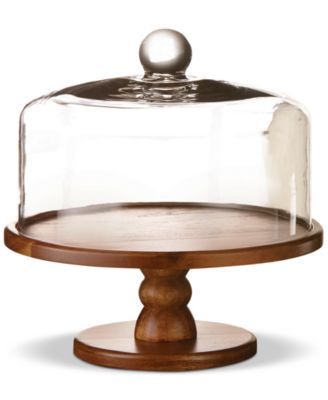 Jay Imports Jay Imports Madera Cake Plate Clear No Size