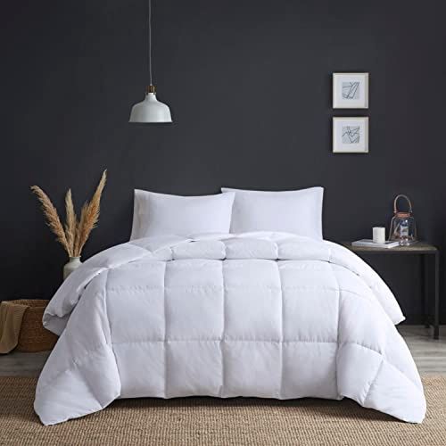 Heavy Warmth Goose Feather &amp; Down Oversize Comforter, White - Twin &amp; Twin Extra Large