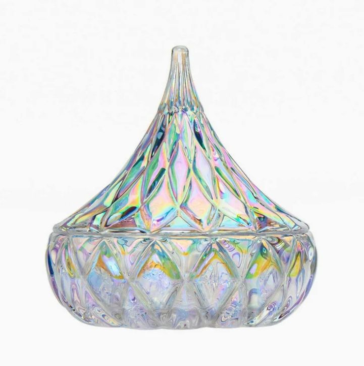 Godinger Candy Dish, Iridescen Clear