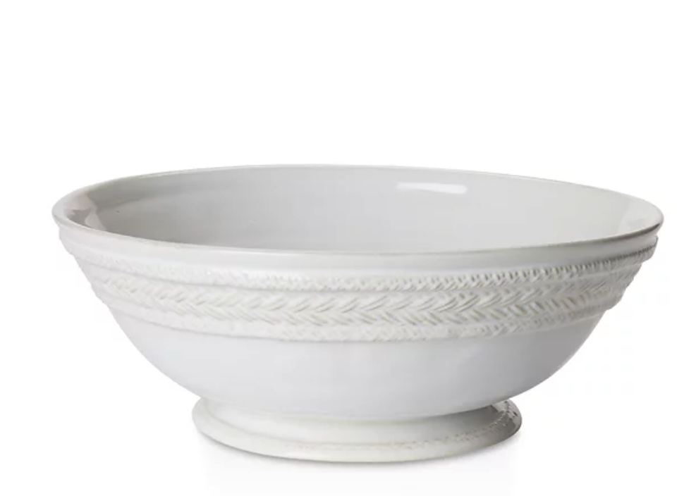 Juliska Ceramics Le Panier Whitewash Large Fruit Bowl - Picture 2 of 2