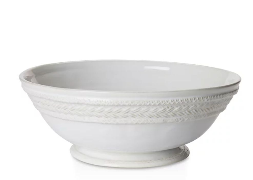 Juliska Ceramics Le Panier Whitewash Large Fruit Bowl