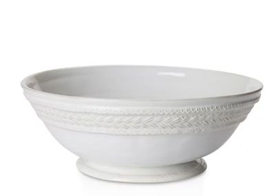 Juliska Ceramics Le Panier Whitewash Large Fruit Bowl