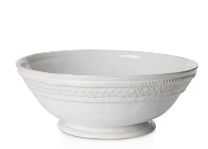 Juliska Ceramics Le Panier Whitewash Large Fruit Bowl