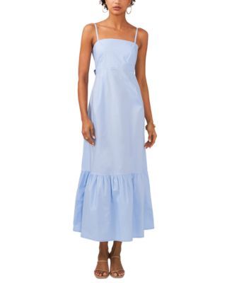 CeCe Womens Bow Back Sleeveless Co Cloud Blue XL