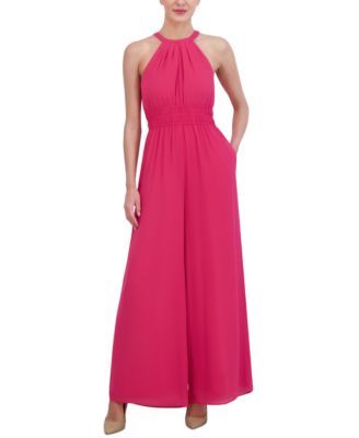 Vince Camuto Womens Chiffon Halter-Neck Wi Hot Pink 6