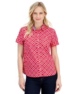 Nautica Jeans Damen Baumwolle Circle-Link Pri hellrot M - Bild 2 von 2