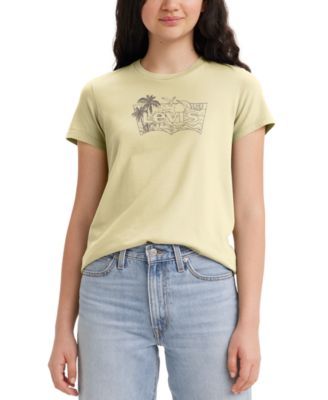 Levis Trendy Plus Size Perfect Logo Each Sketch Anise Flower 1X