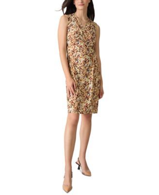 Kasper Petite Printed Sleeveless Faux Dffdlvnll 8P