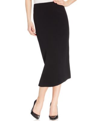 Kasper Crepe Knee-Length Skirt Fire Red 14