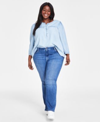 Levis Plus Size 726 High-Rise Flare- Prime Location 14W