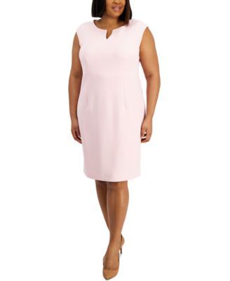 Kasper Plus Size Sleeveless Sheath Dr Tutu Pink 20W