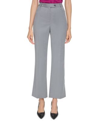 Calvin Klein Petite Modern Fit Pinstriped A CharcoalCream 10P