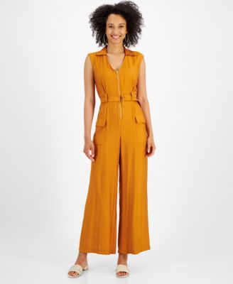 Taylor Womens Zip-Front Belted Wide- Cayenne 8
