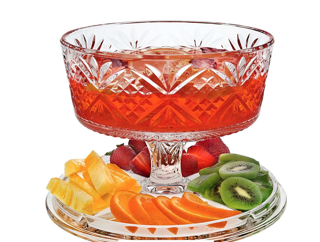Godinger Dublin 4 in 1 Cake Plate, Punc Clear No Size