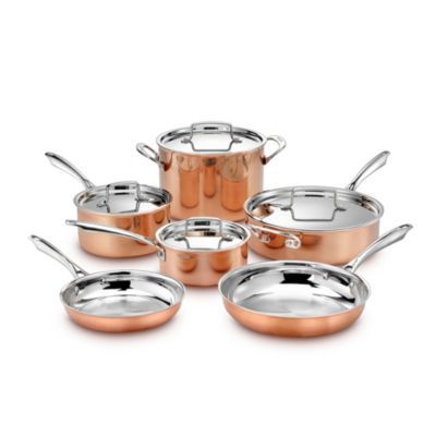 Cuisinart Copper Tri-Ply 10-Pc. Cookware Copper
