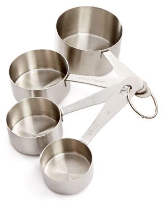 Martha Stewart Collection Stainless Steel Measuring Cups,