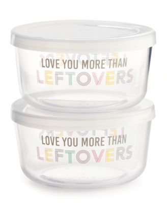 The Cellar 2-Pc. Love Food Storage Contai