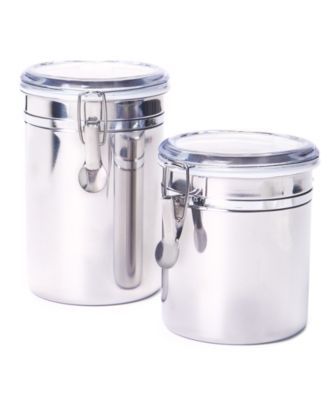 Tools of the Trade 2-Piece Stainless Steel Canister Set,