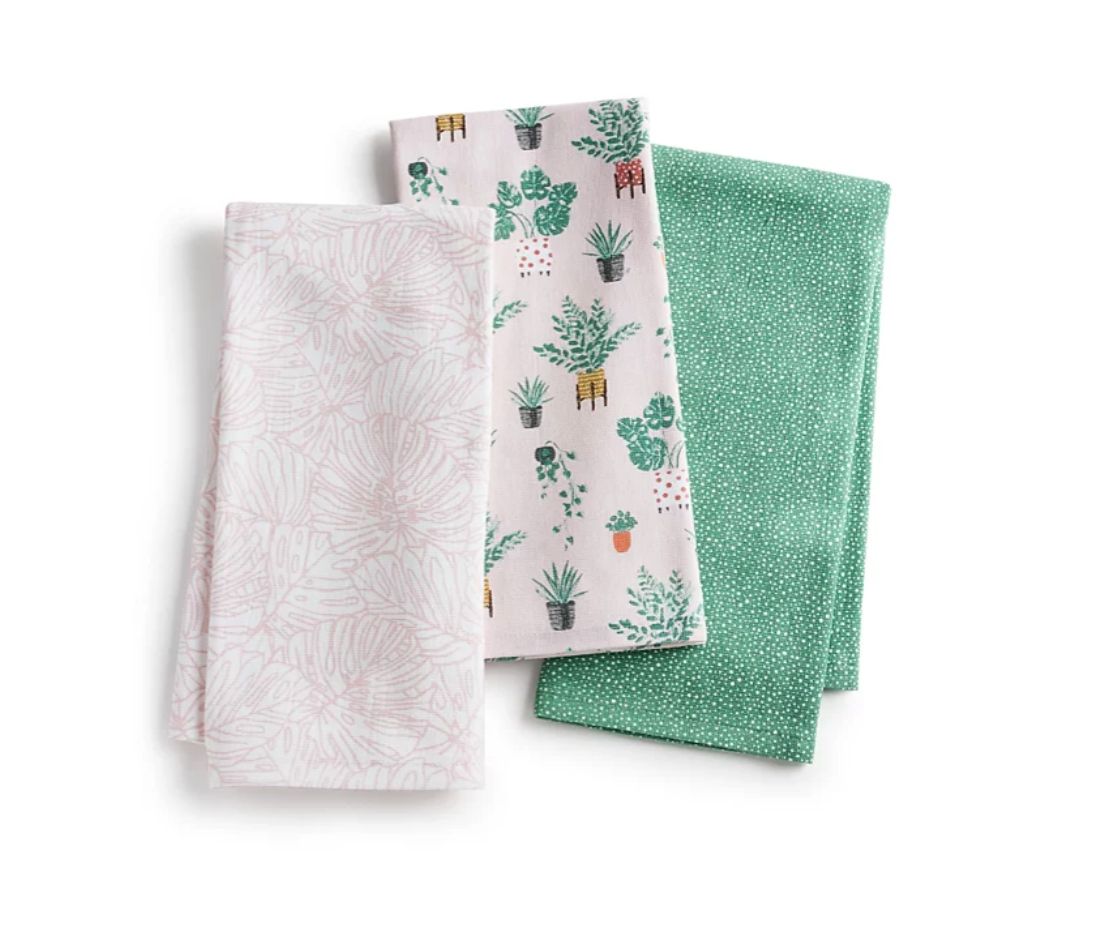 The Cellar Fashion Plants 3-Pc. Towel Set