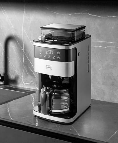 Aroma Fresh Plus 10 Tassen Tropfkaffeemaschine mit Kaffeemühle, Schwarz - Bild 11 von 11