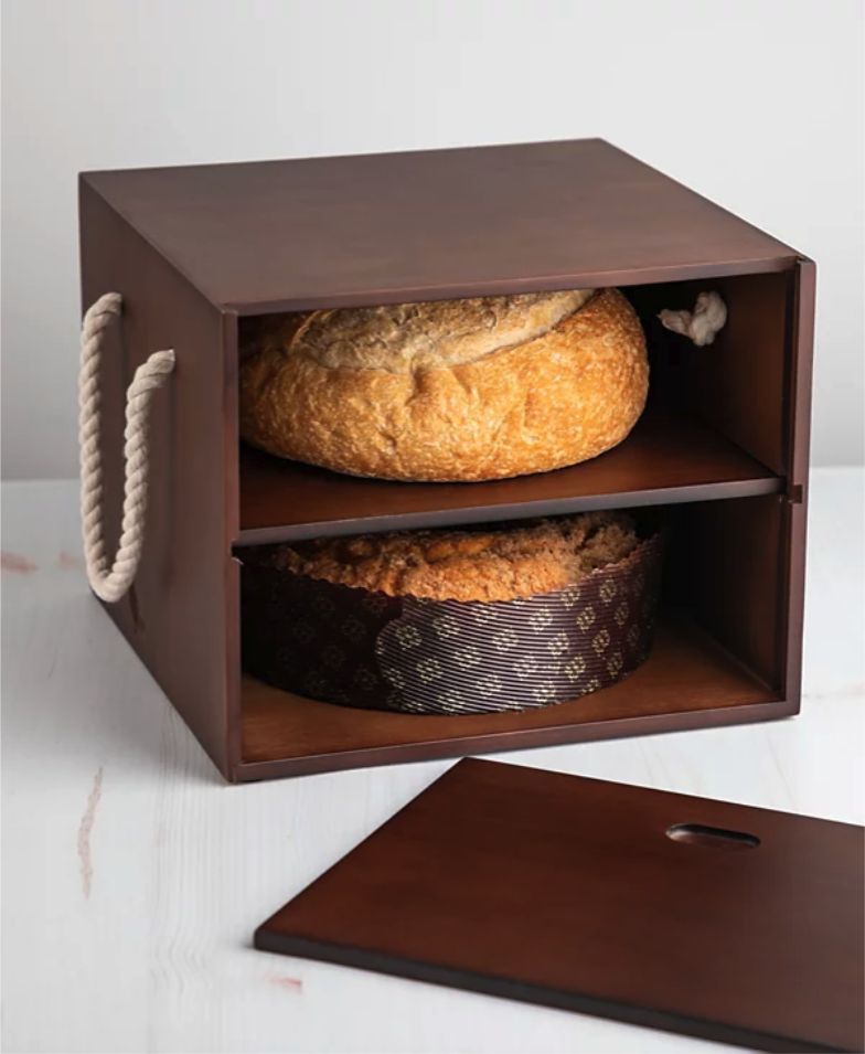 Girl Meets Farm by Molly Yeh Wooden Cake Carrier - Dark Stain