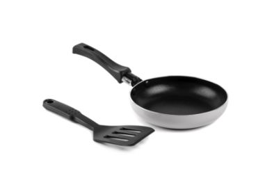Brooklyn Steel Co. Mini Round Fry Pan &amp; Slotted Turner 2-Pc. Set