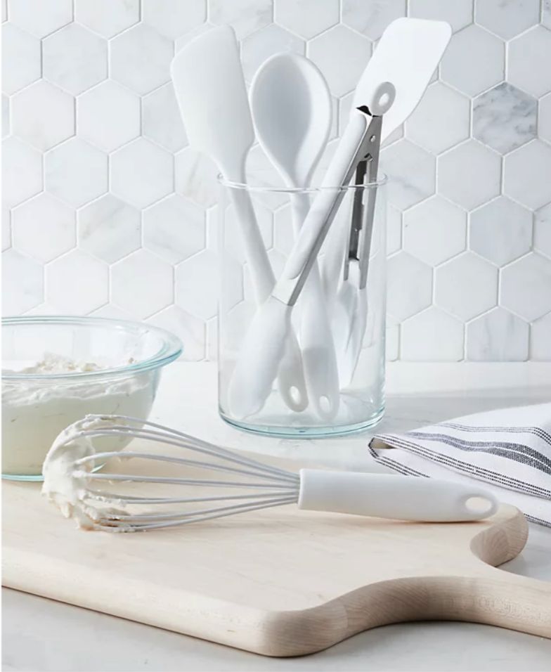 Tools of the Trade 5-Pc. Silicone Utensils Set Re White.