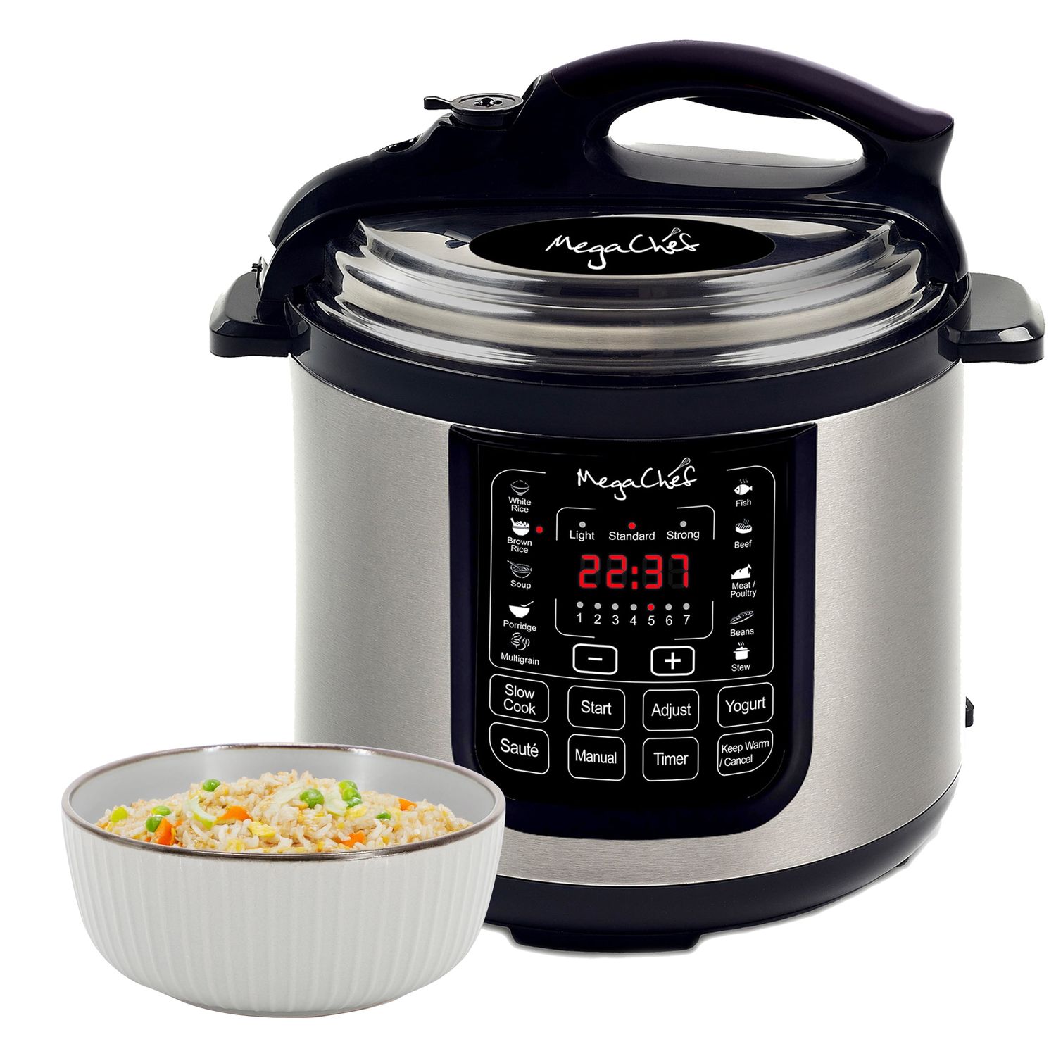 Megachef 8-Quart Digital Pressure Cooker, 15&quot; X 15&quot;(Gently used) No Box