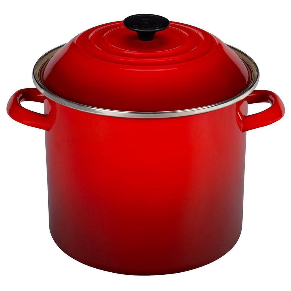 Le Creuset Cherry Enameled Steel Stockpot