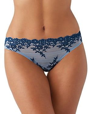 Wacoal Embrace Lace Bikini Underwear 64391 - Windward Blue/titan