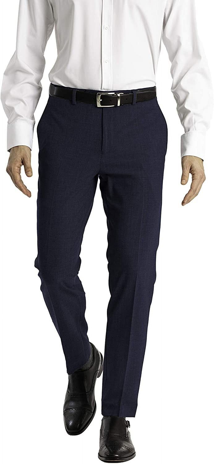 Calvin Klein Men&#39;s Infinite Stretch Skinny-Fit Dress Pants - Navy