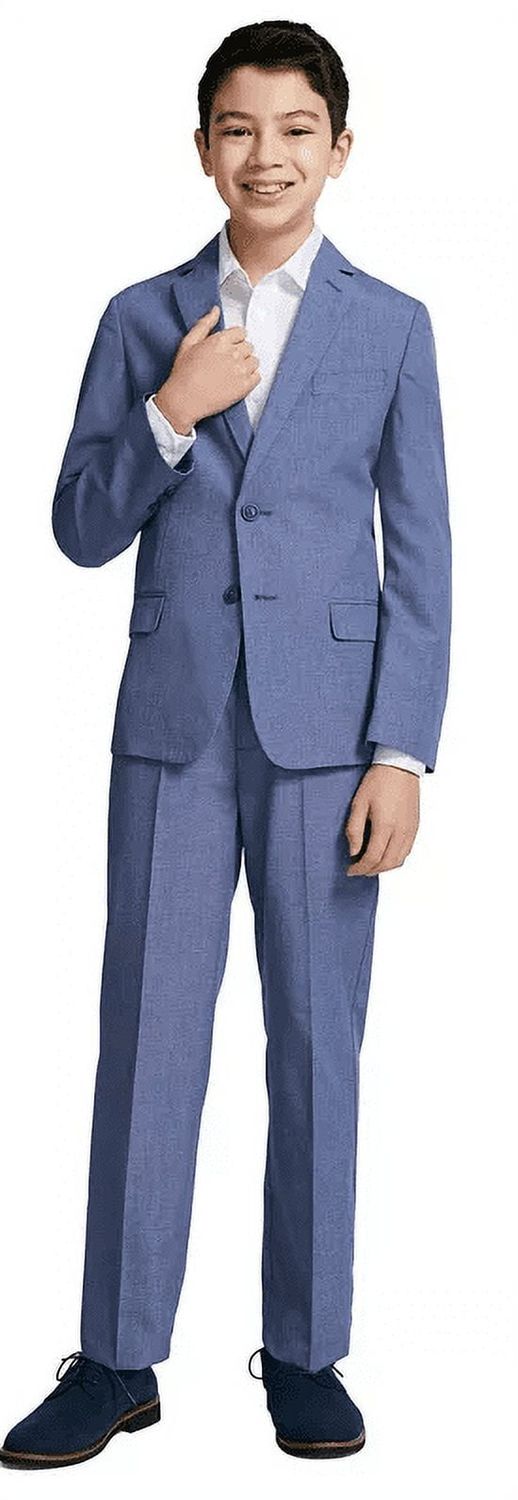 Nautica Big Boys 2-piece. Micro-Texture Suit - Dark Blue