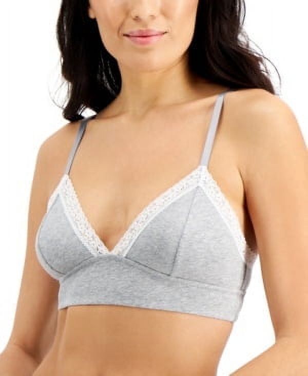 Jenni on Repeat Wide Lace Bralette, Created for Macys - Sleep Grey Hthr