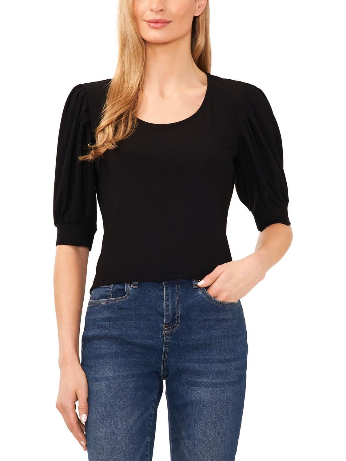 Garden Romance Womens Polyester Scoop Neck Pullover Top