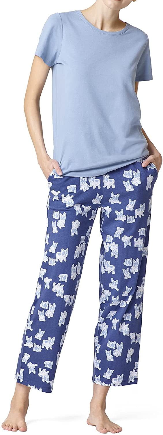 Hue Women&#39;s Sleepwell Pajama Skimmer Set with Temperature Regulating Technology - Faded-denim