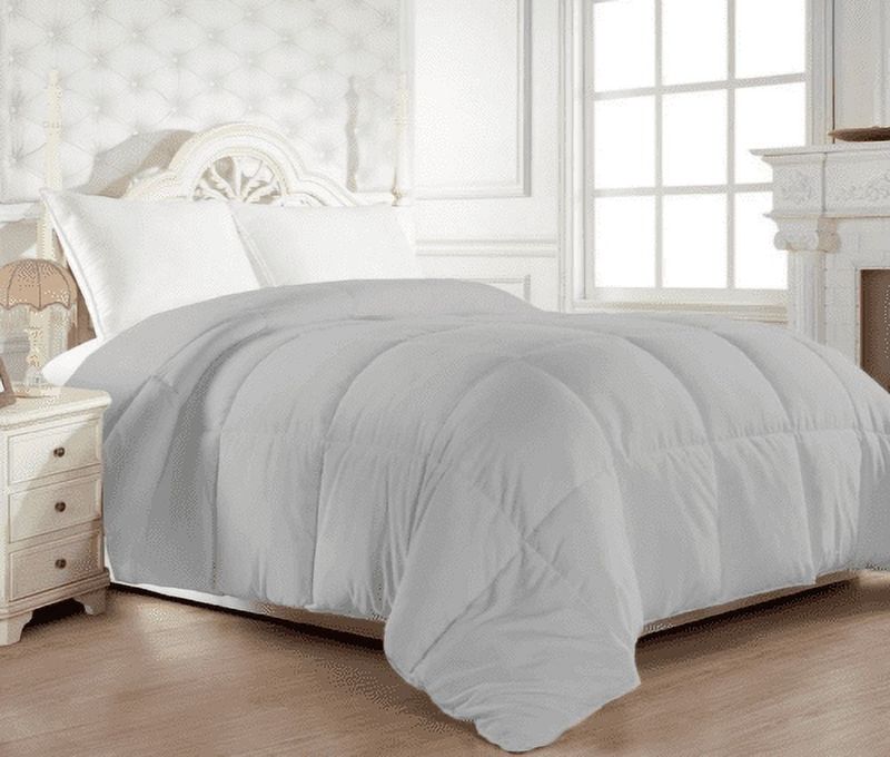 Elegant Comfort 1200 Thread Count Down Alternative Comforter, King/California King - Grey