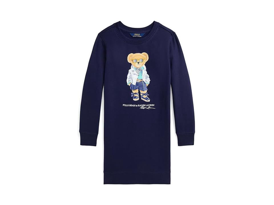 Polo Ralph Lauren Kids Polo Bear Fleece Dress (Big Kid) (Newport Navy) Girl&#39;s Dress